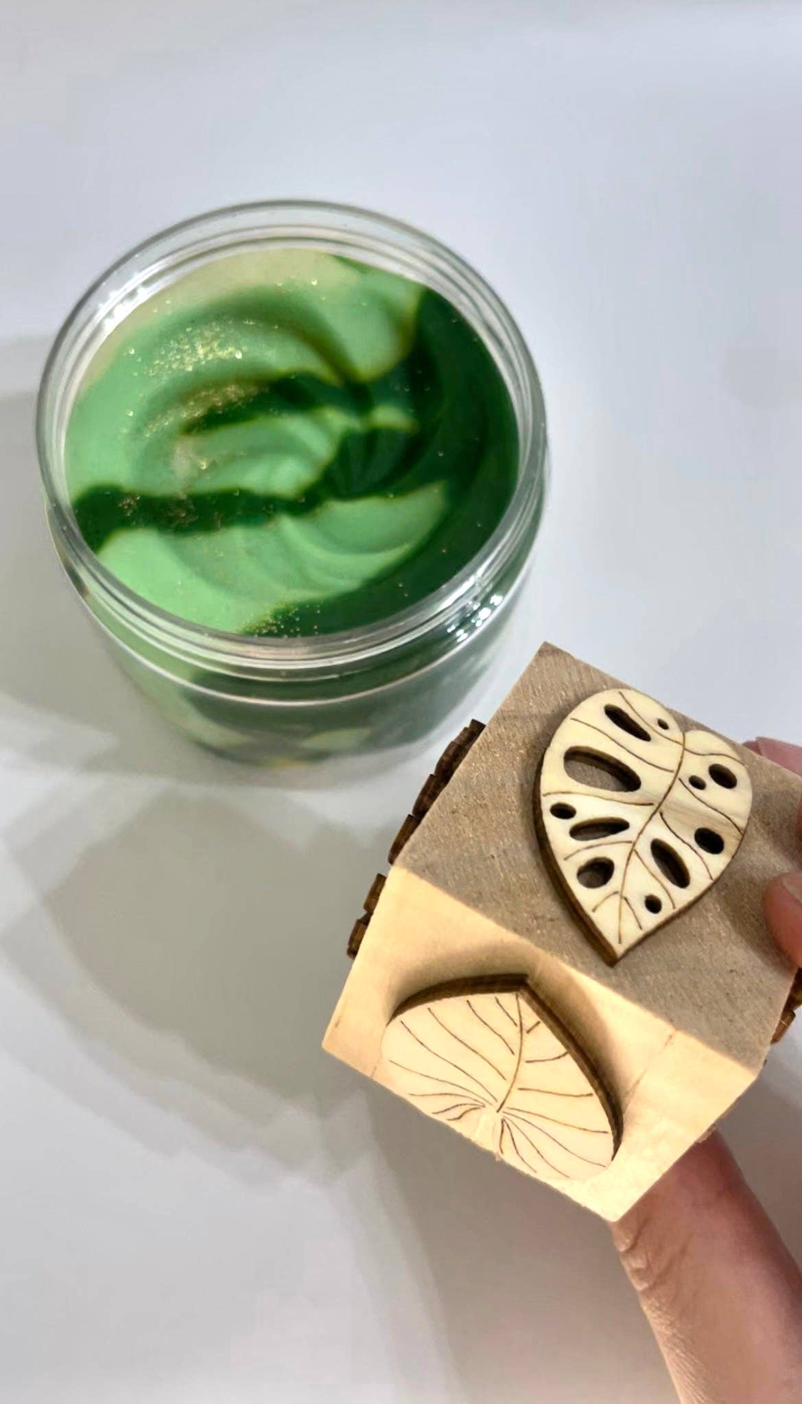 Wooden Play Dough Block Stamp: Outer Space