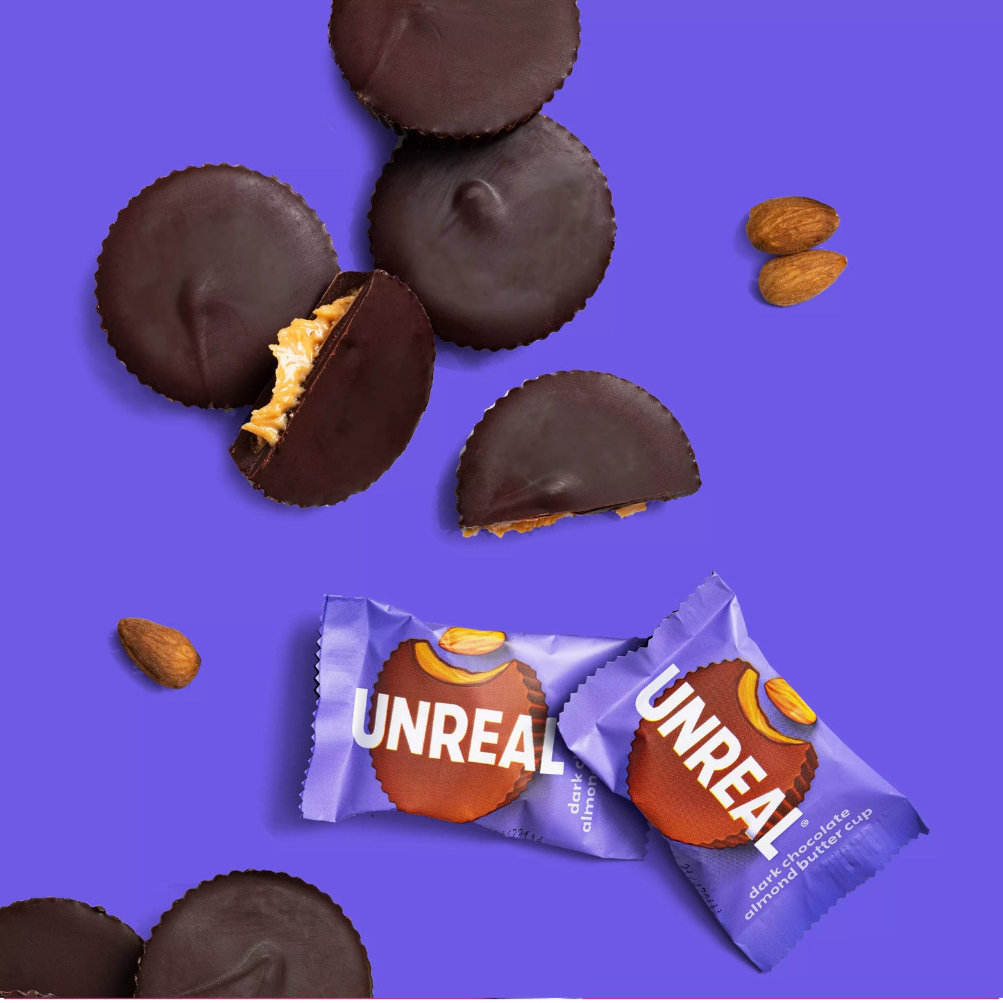 Dark Chocolate Almond Butter Cups