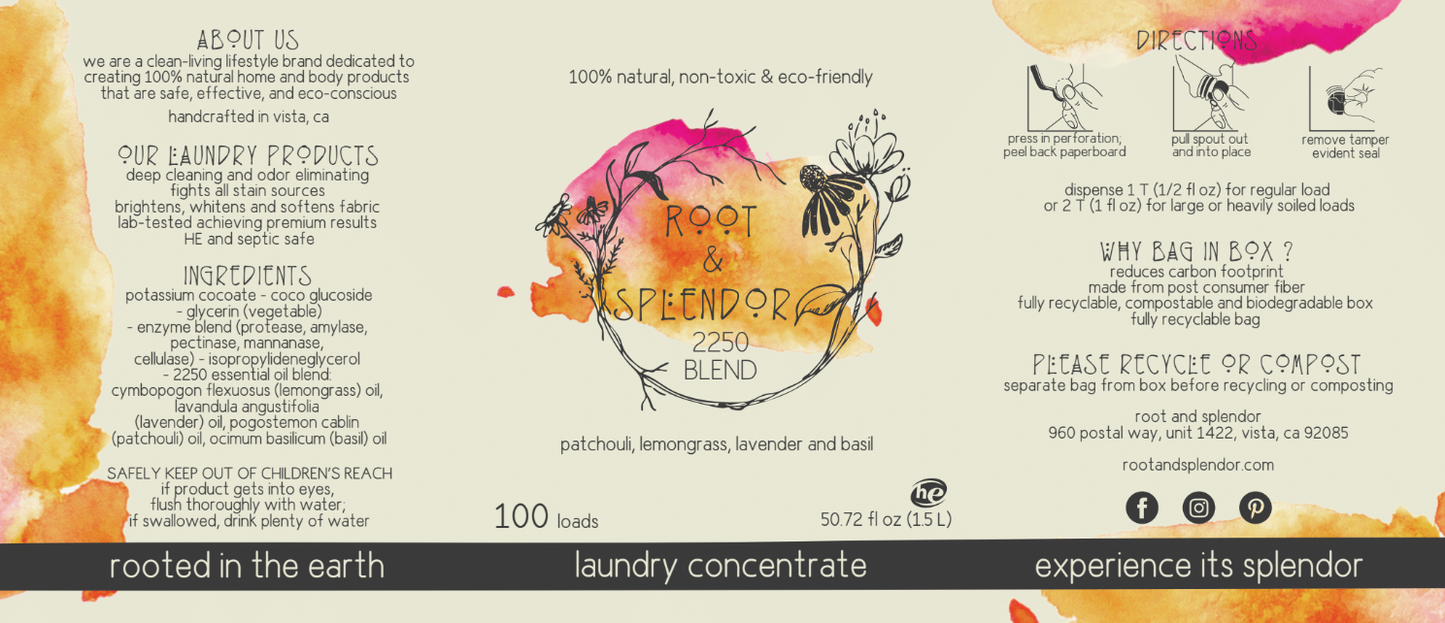 Laundry Soap Concentrate Box