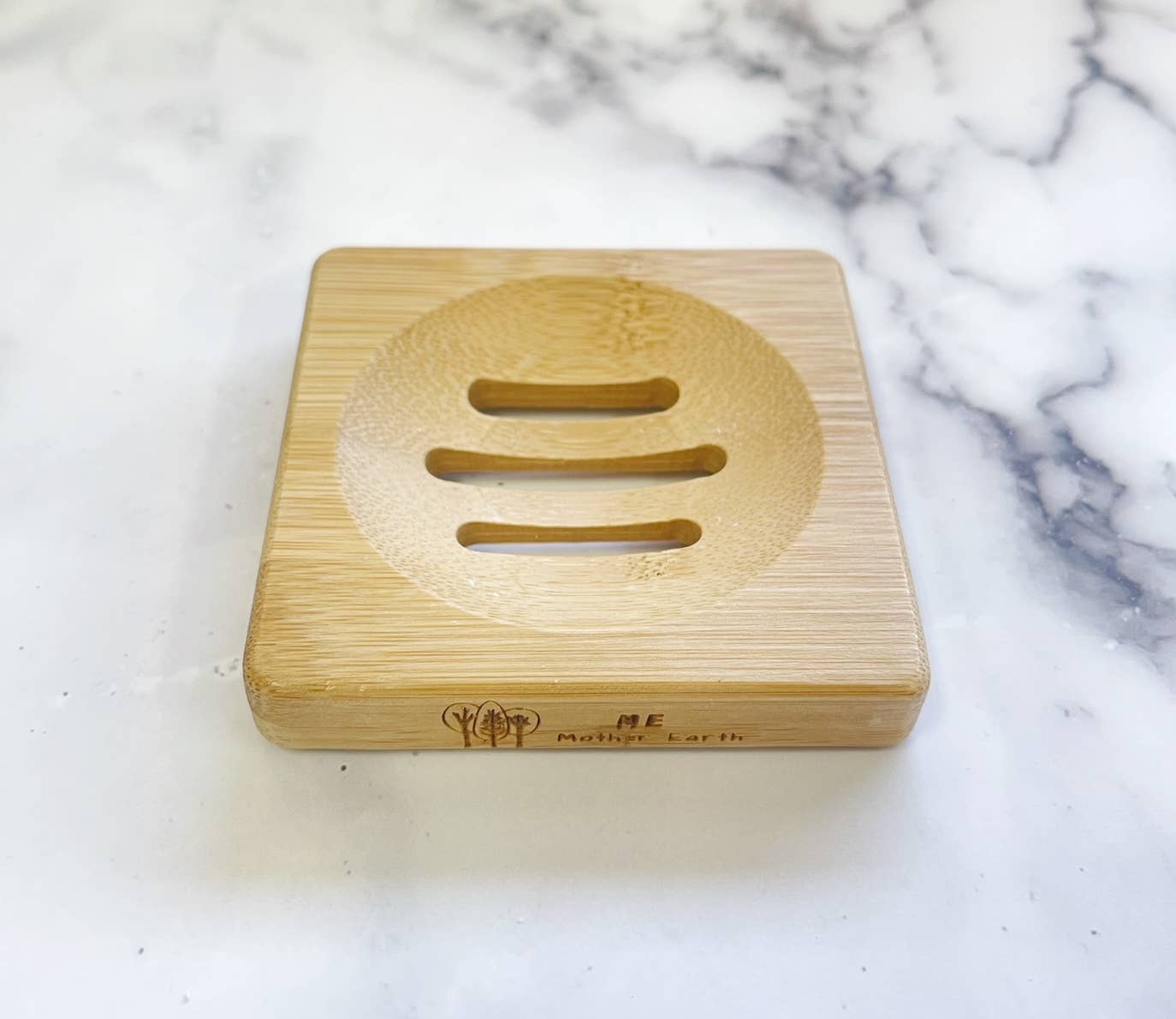 Square Bamboo Soap Dish: Square Soap Dish