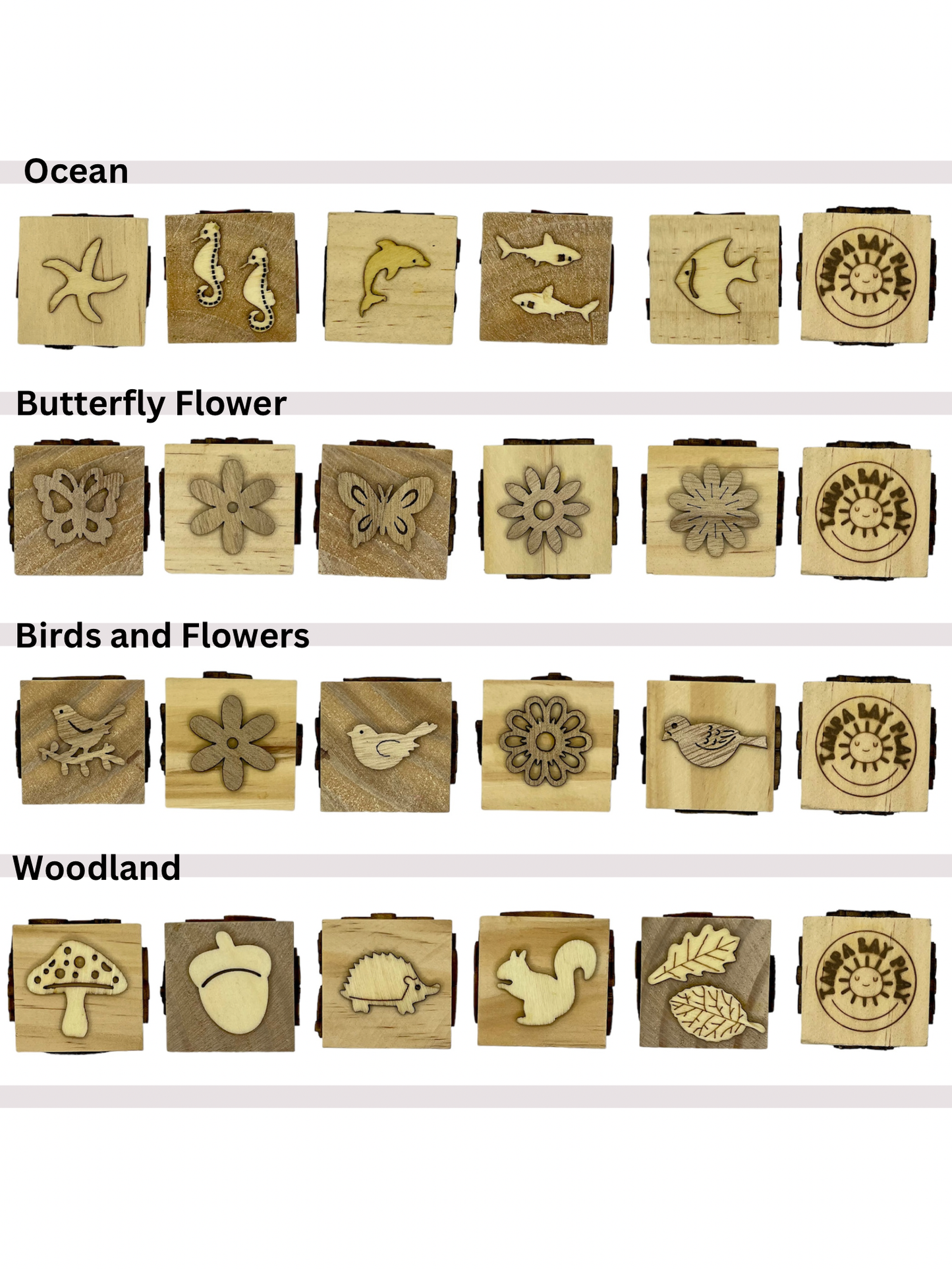 Wooden Play Dough Block Stamp: Outer Space
