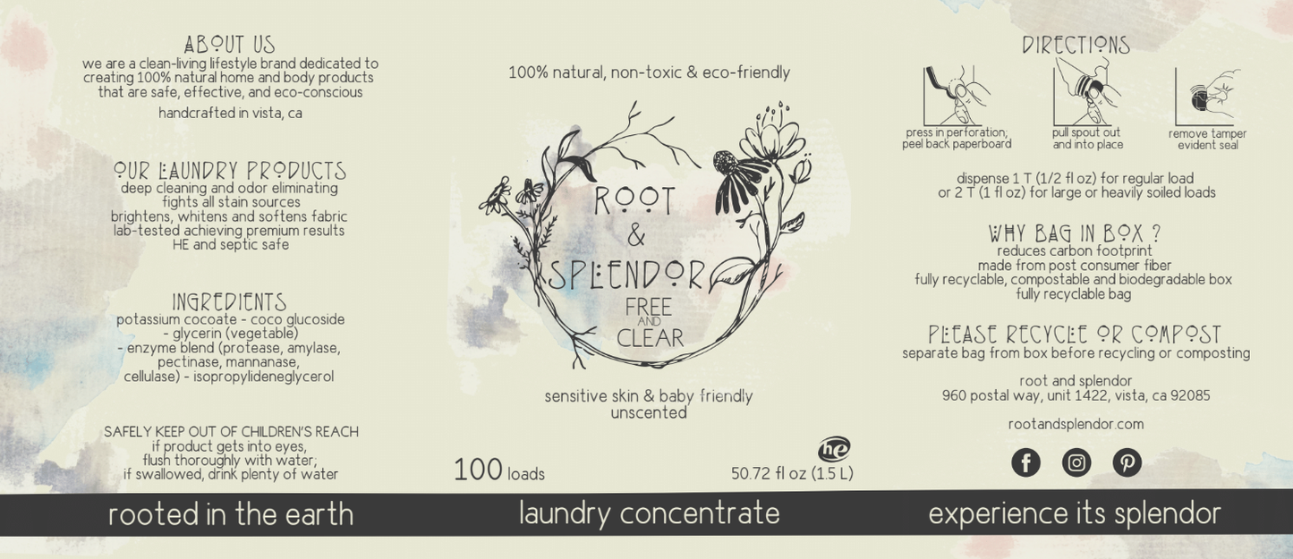 Laundry Soap Concentrate Box