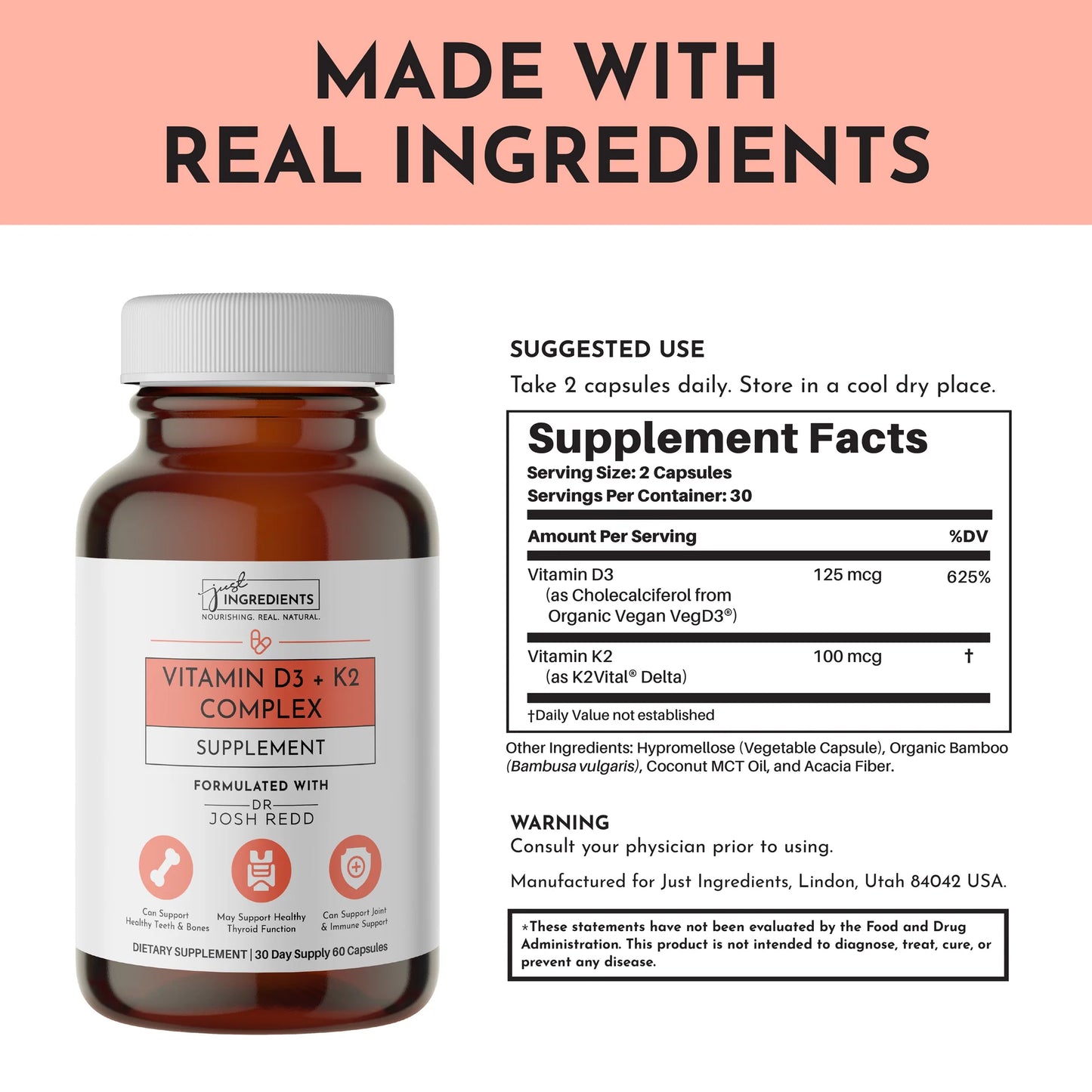 Vitamin D3 + K2 Complex