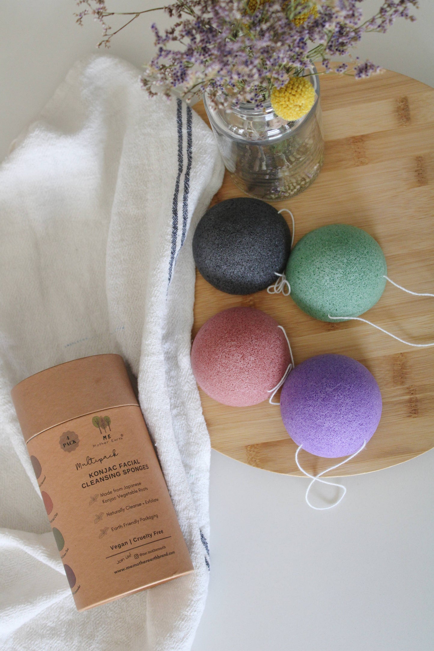 Konjac Sponge Multipack- Biodegradable and Zero Waste Beauty