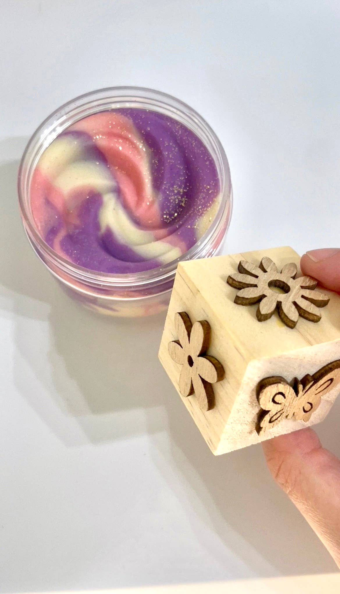 Wooden Play Dough Block Stamp: Outer Space