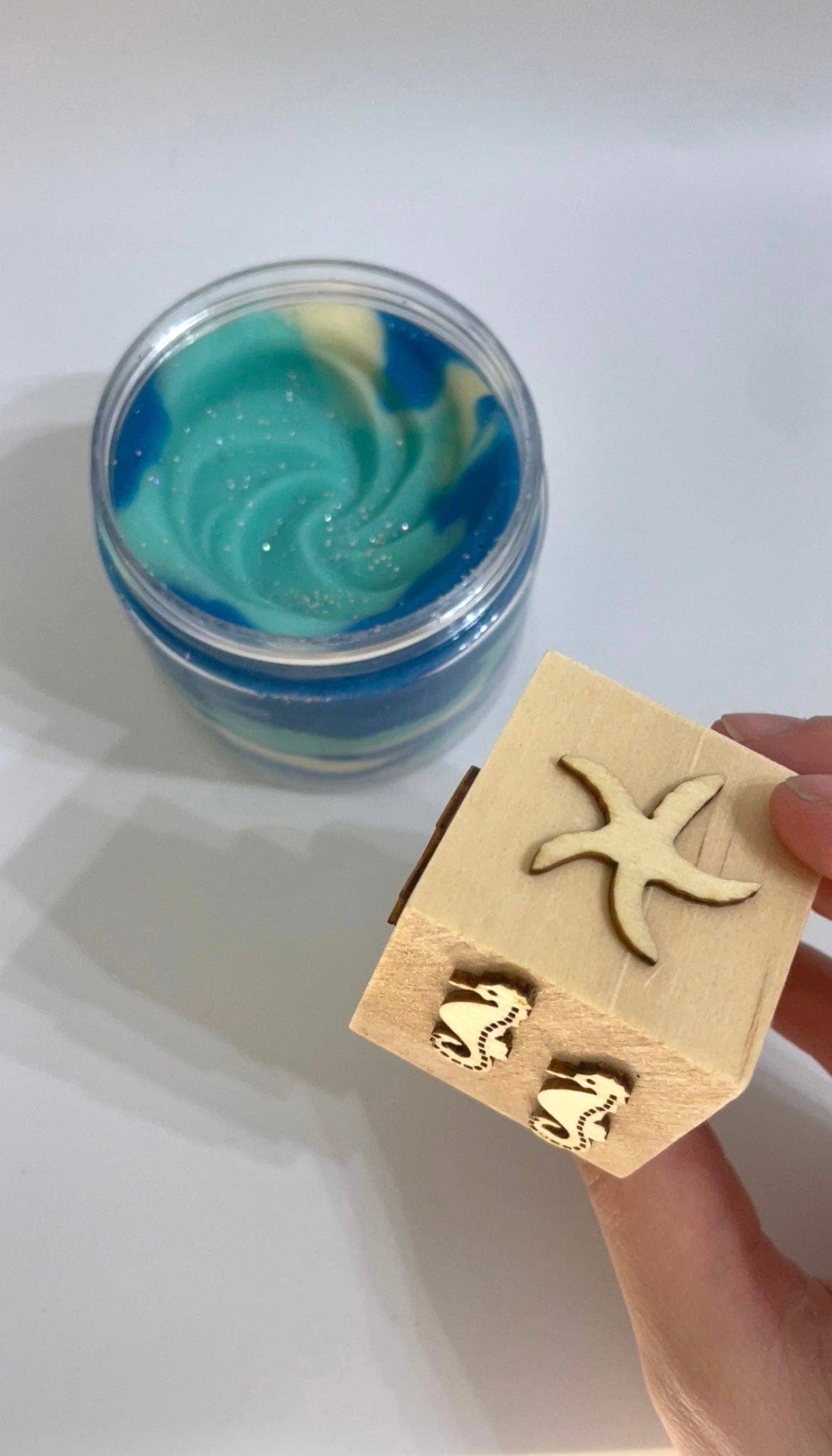 Wooden Play Dough Block Stamp: Outer Space