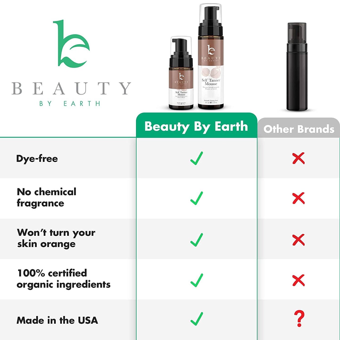 Self Tanner Body Tanning Mousse