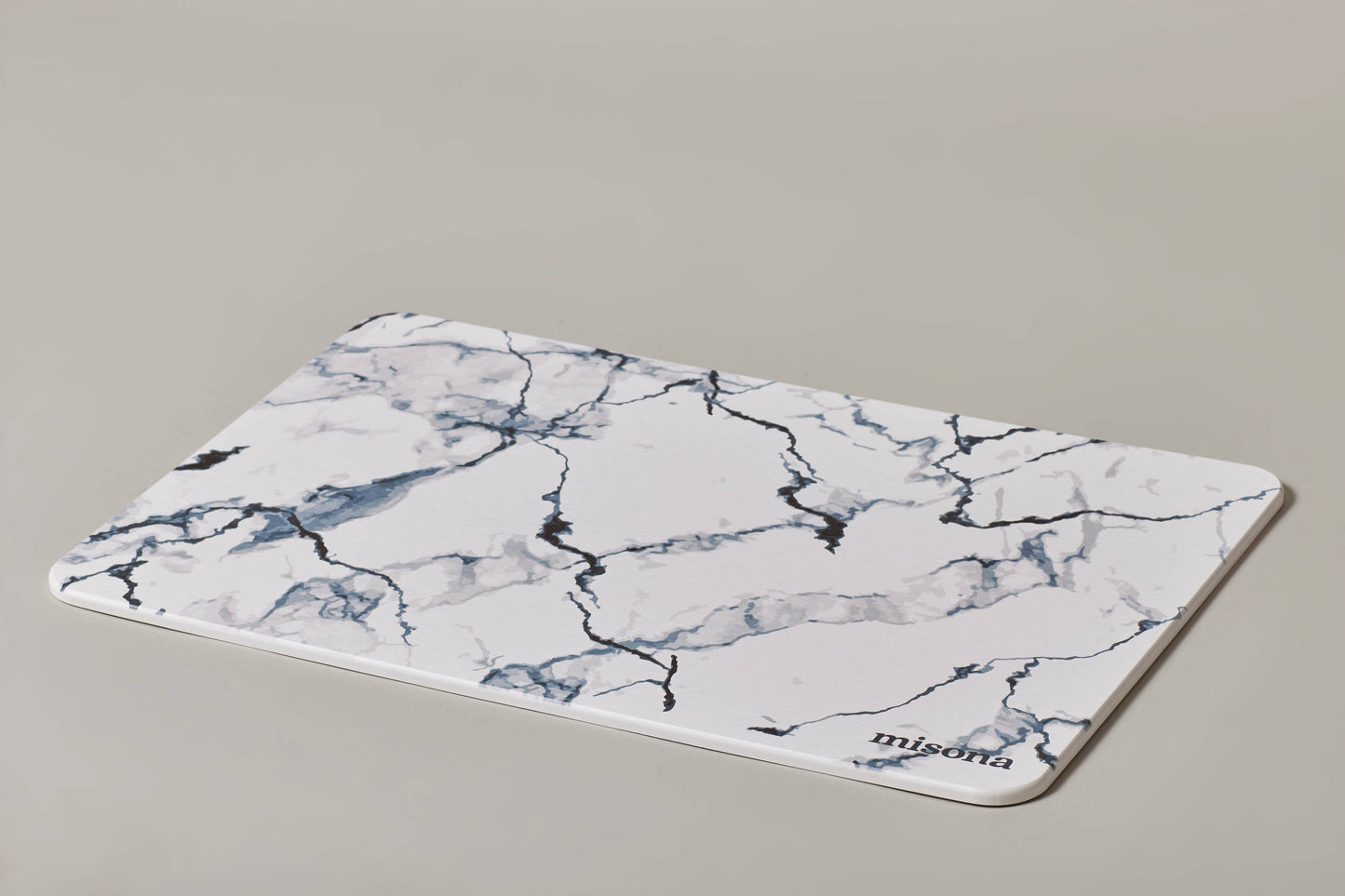 Diatomite Stone Bath Mat - Anti-Mould Quick Dry Bathroom Mat: Grey