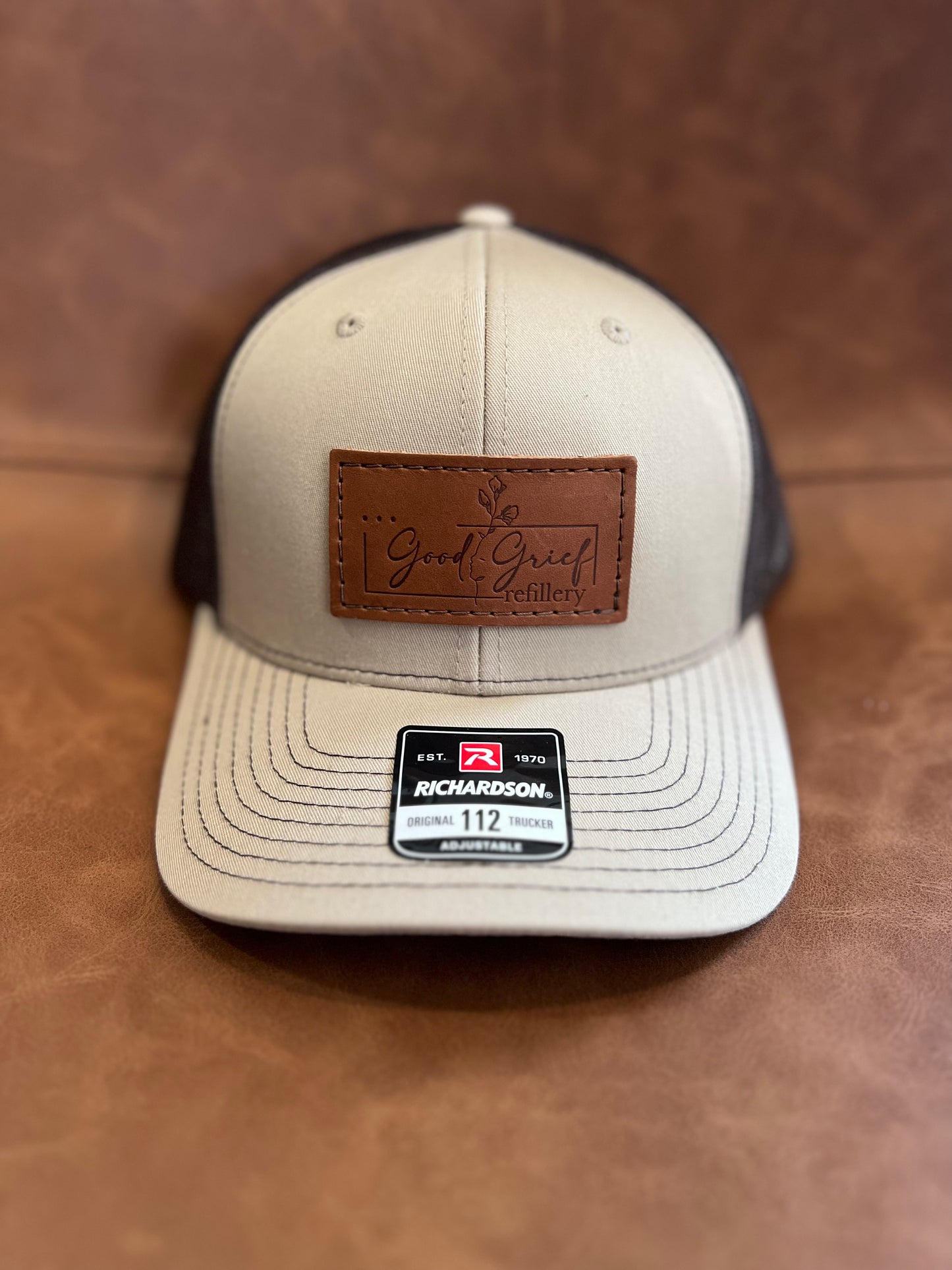 Good Grief Leather Patch Hat