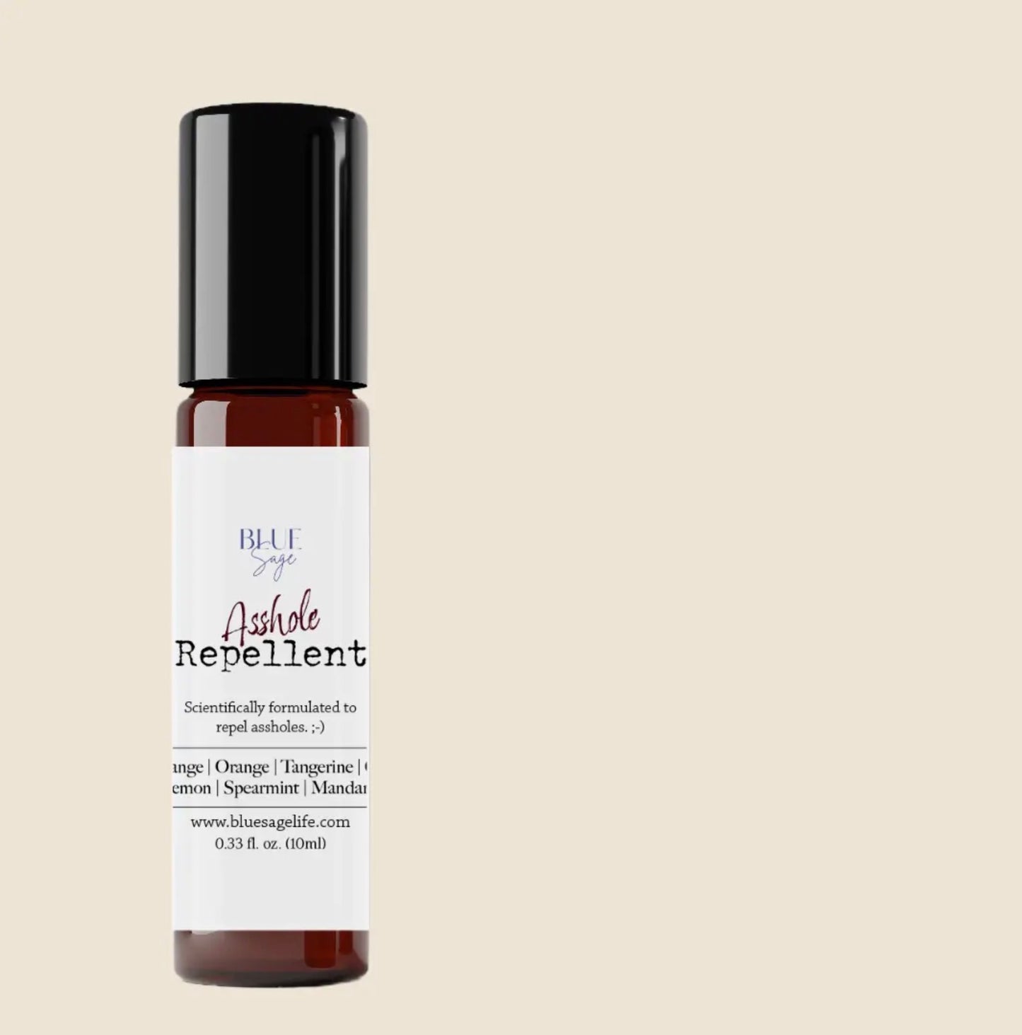 Blue Sage Essential Oil Rollers (curse word edition)