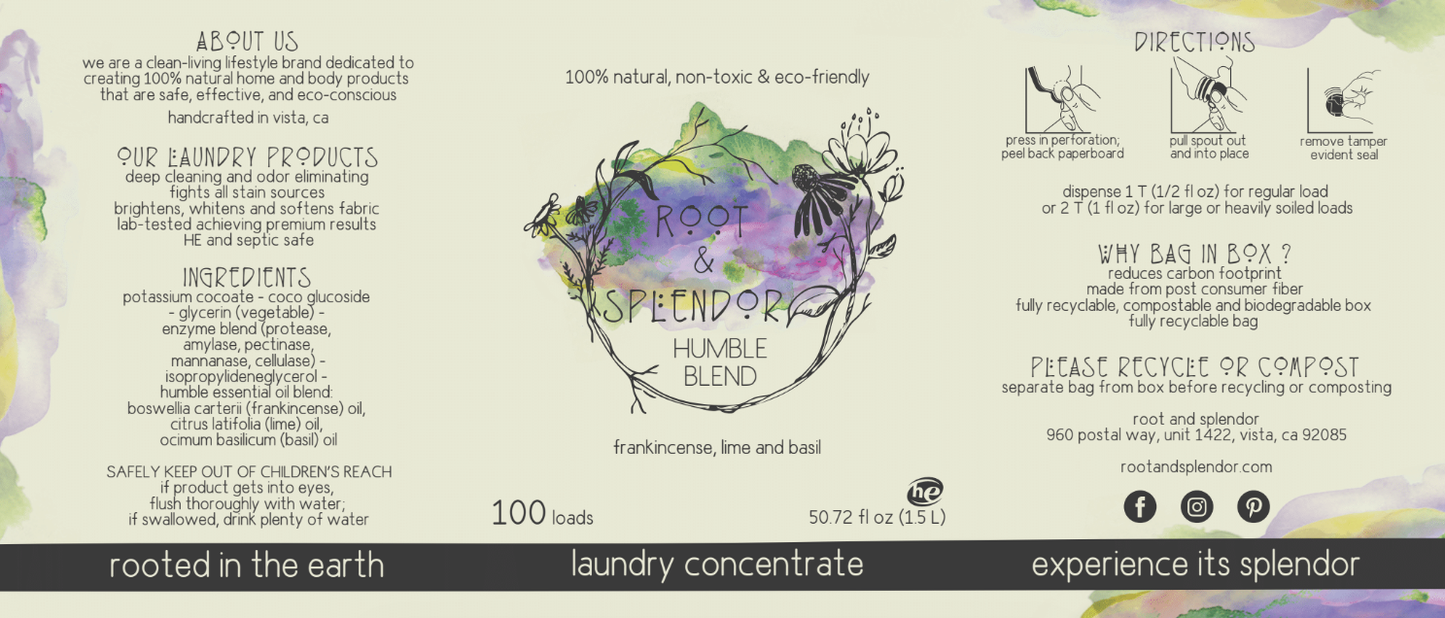 Laundry Soap Concentrate Box