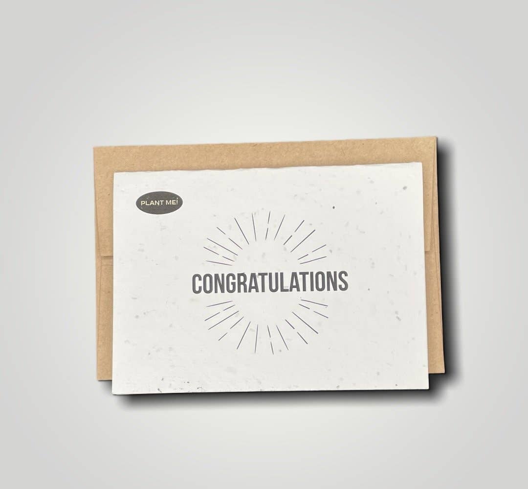 Congratulations Plantable Greeting Card