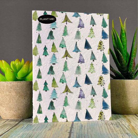 Twisted Trees Plantable Greeting Card: Wildflowers