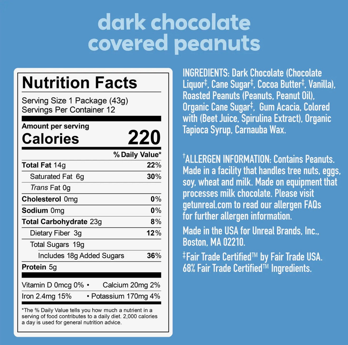 Dark Chocolate Peanut Gems
