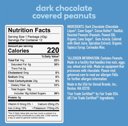 Dark Chocolate Peanut Gems