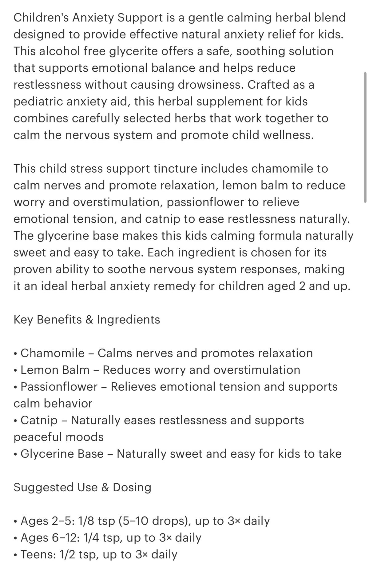 Children’s Anxiety Support