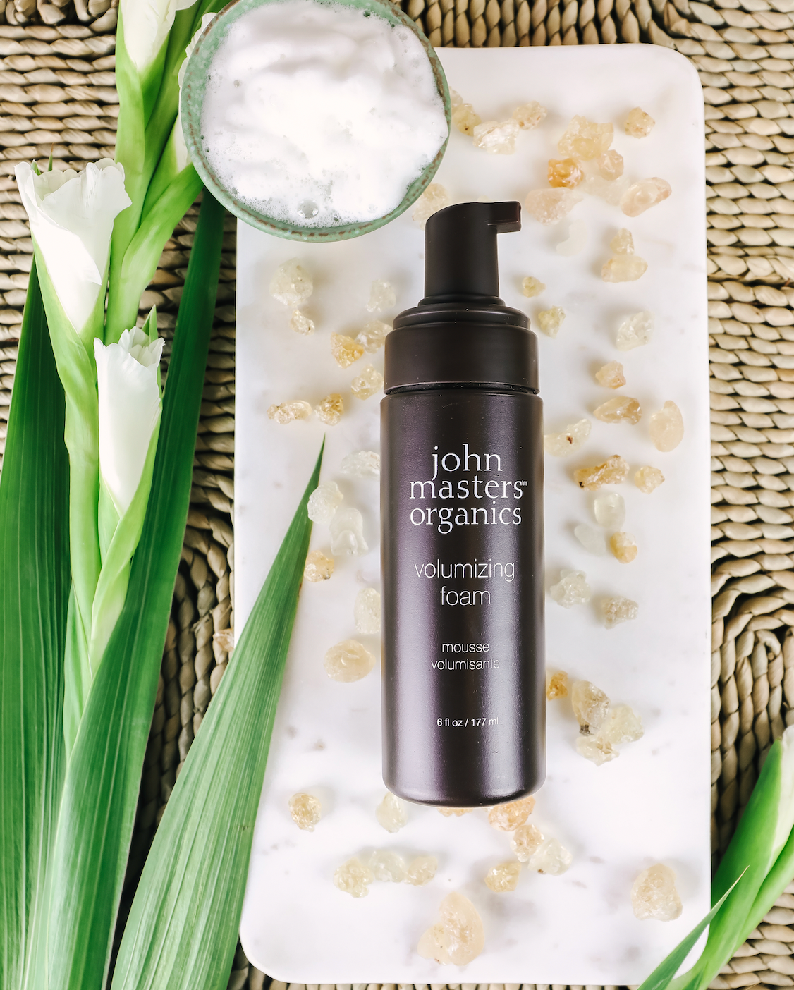 Volumizing Foam with Quinoa & Acacia Gum: 6 fl oz.