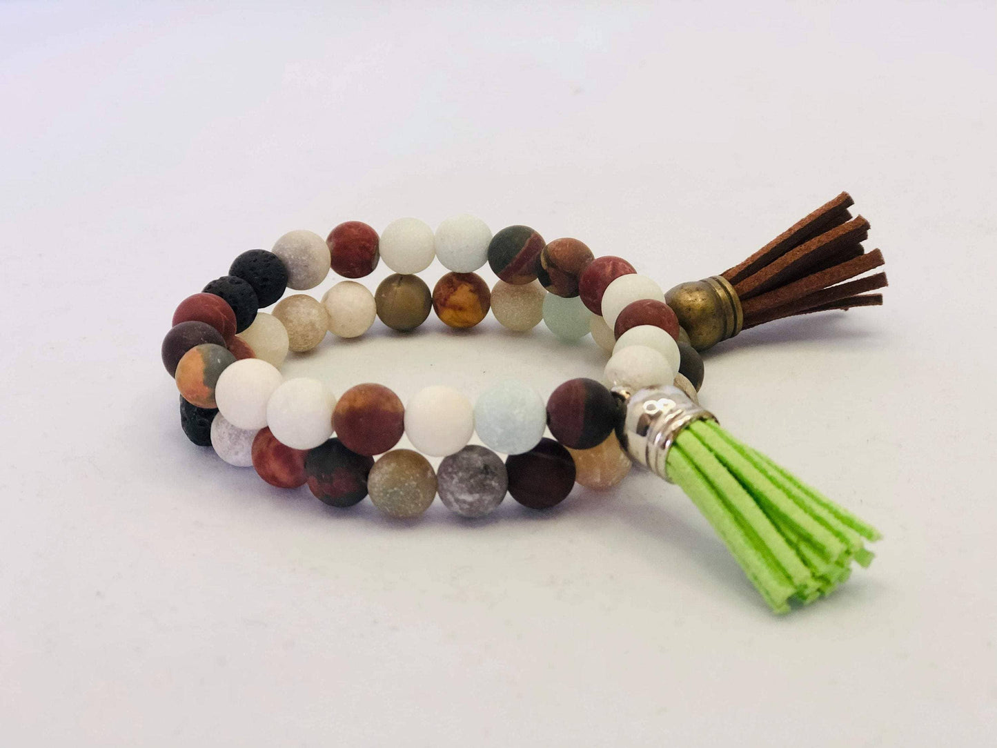 Diffusing Gemstone Bracelet | Natural Stones | Tassel