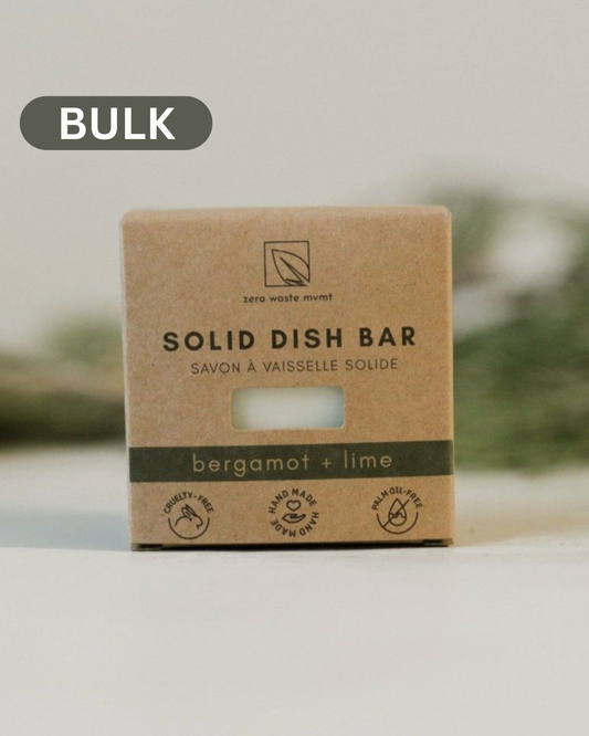 Solid Dish Soap Bar | Bergamot + Lime