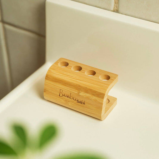 Bamboo Toothbrush Stand